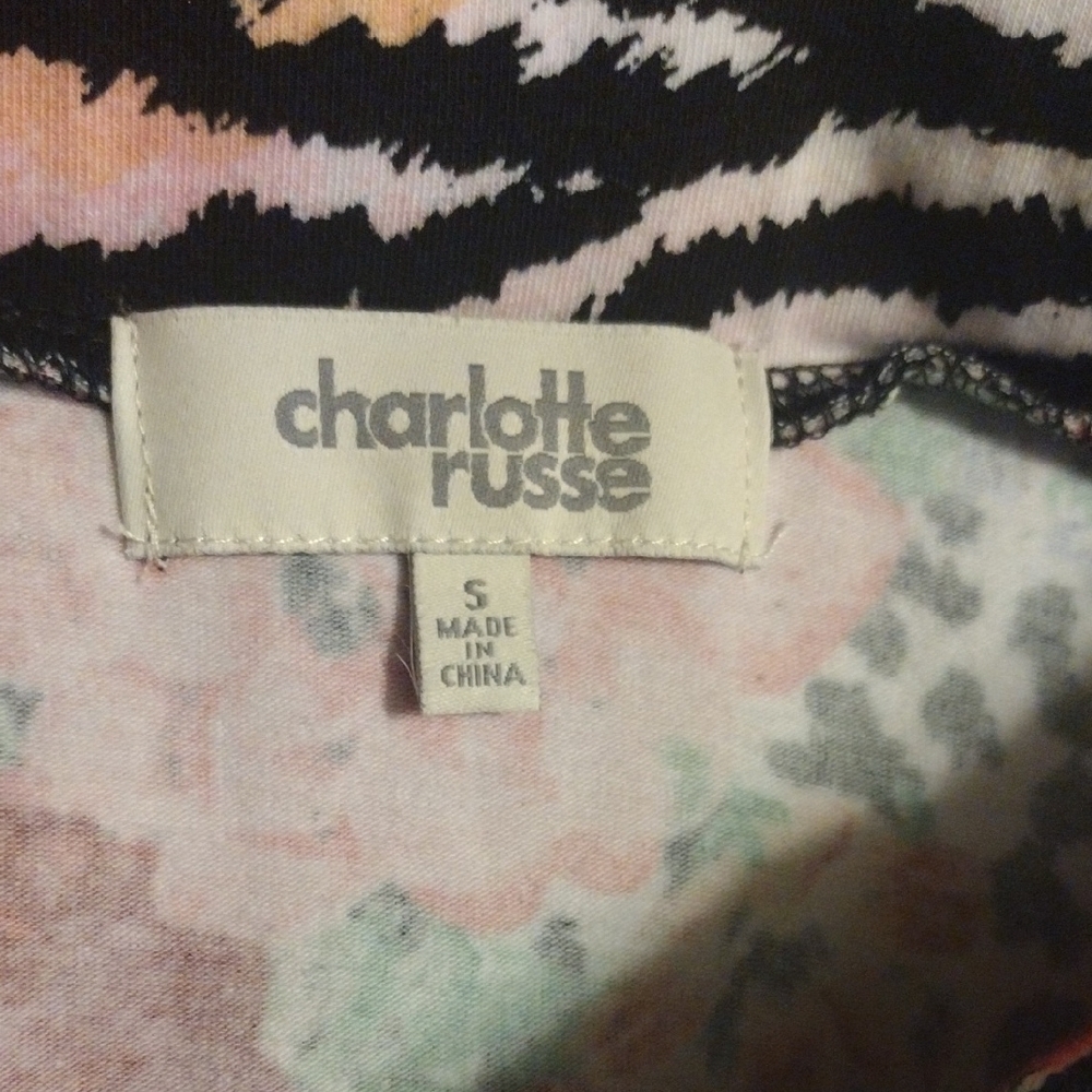 Charlotte Russe Multicolor Floral and Animal Print Mini Skirt​ - Picture 3 of 3